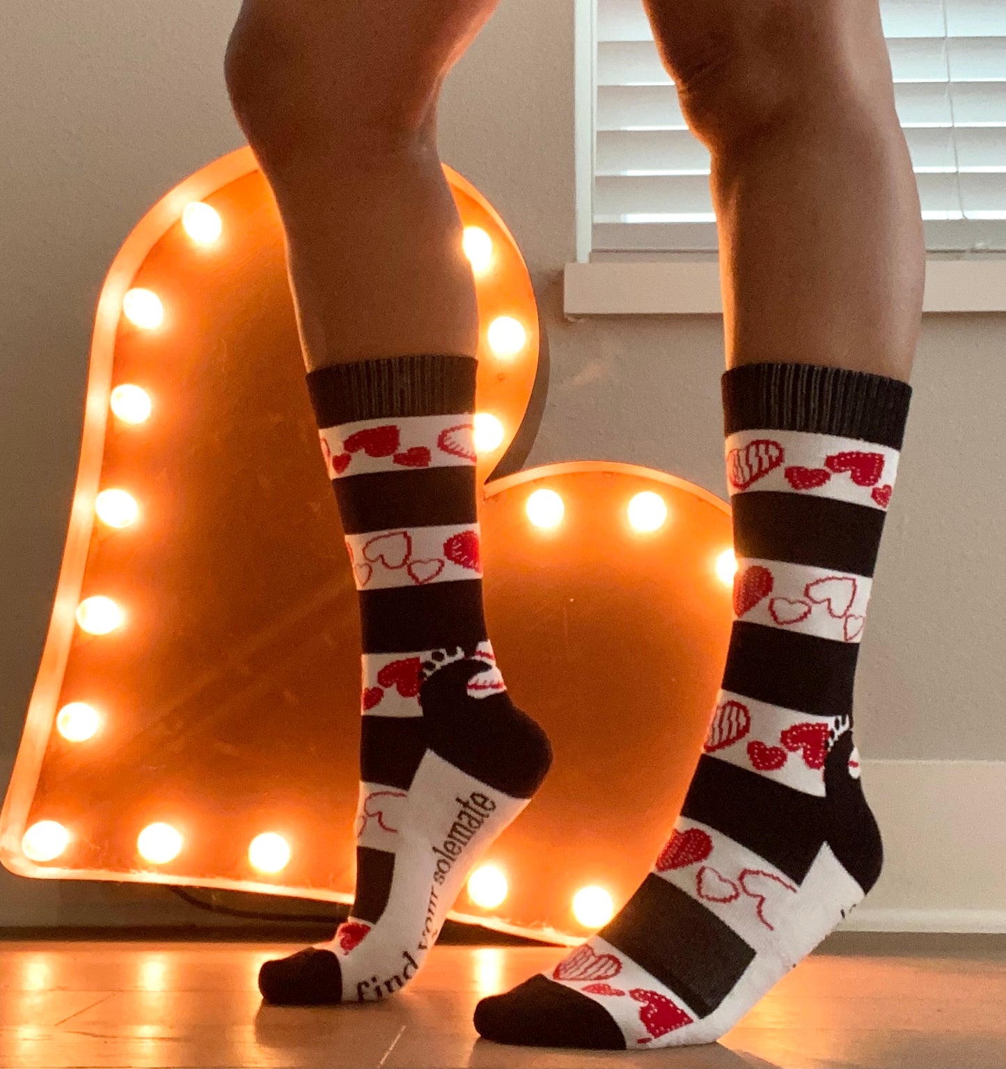 Hearts+Black Stripes Sox