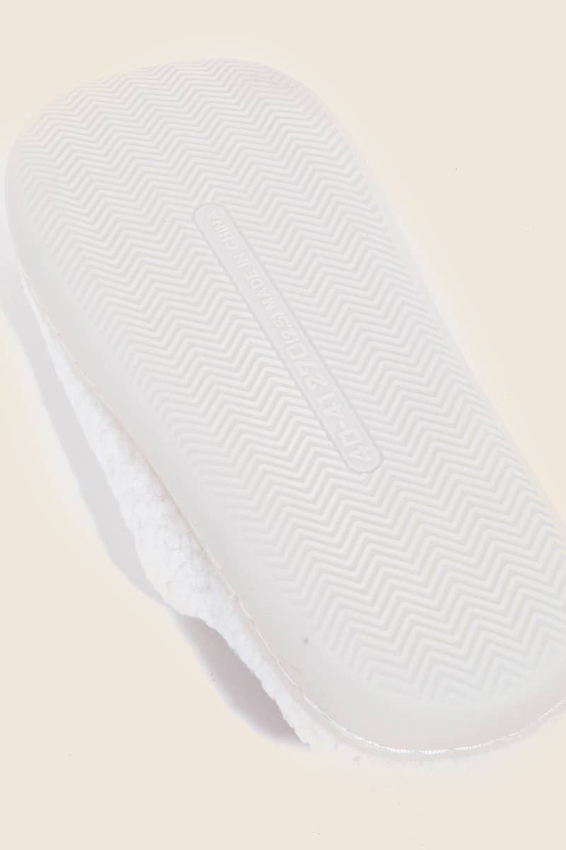 Vibrant Rainbow Design Fuzzy Slippers